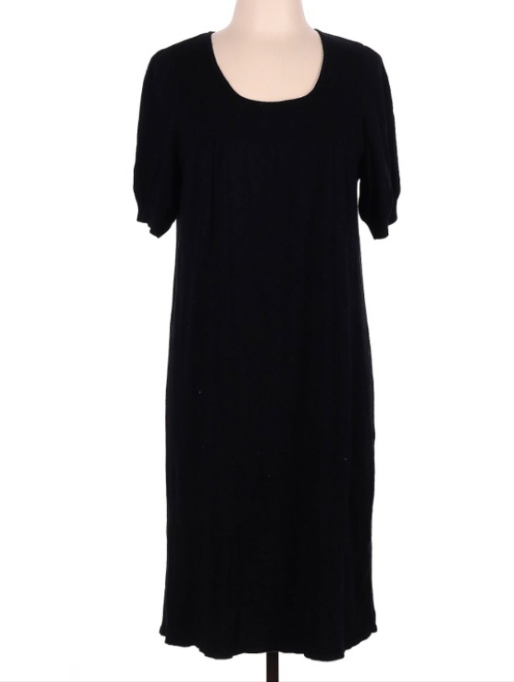 BCBGMAXAZRIA Gorgeous LBD Black Sweater Dress Sz L EUC